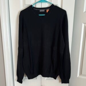 Men's Black V-Neck Sweater